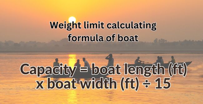 weight limit calculatiing formula for pedal boat