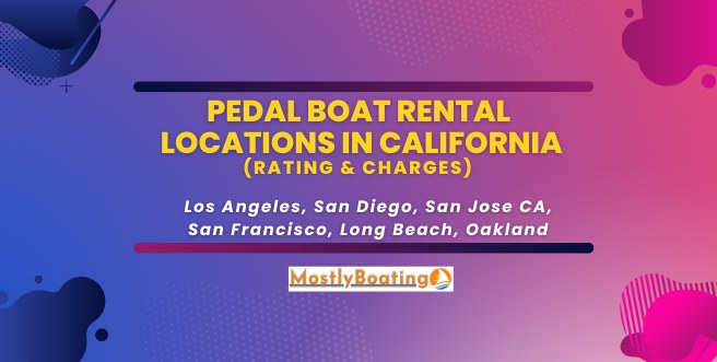 Pedal Boat Rentals in California