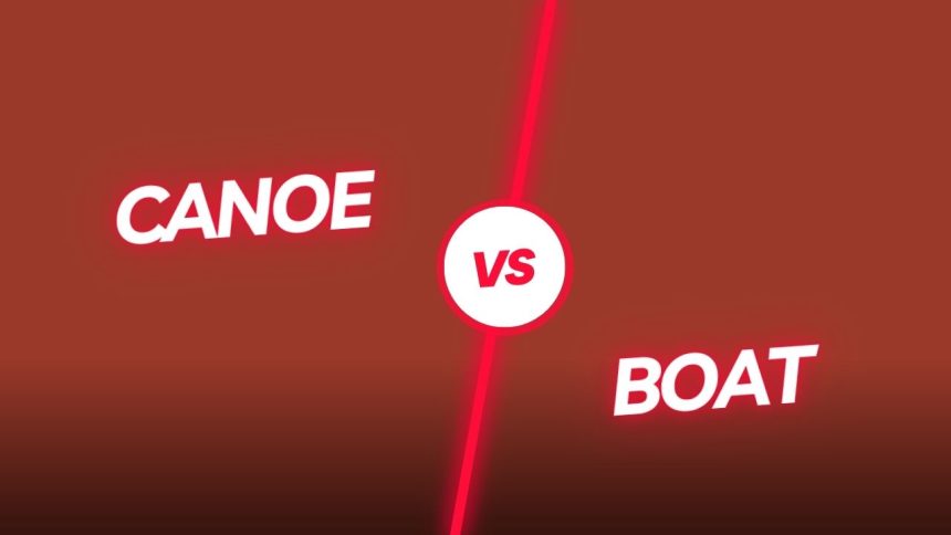 canoe vs boat