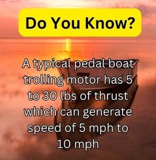 trolling motor for pedal boat