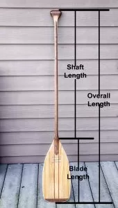 canoe paddle length