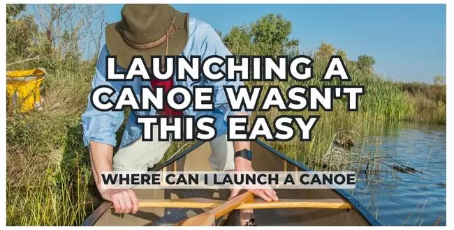 launching a canoe