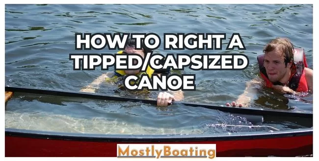 tipped canoe